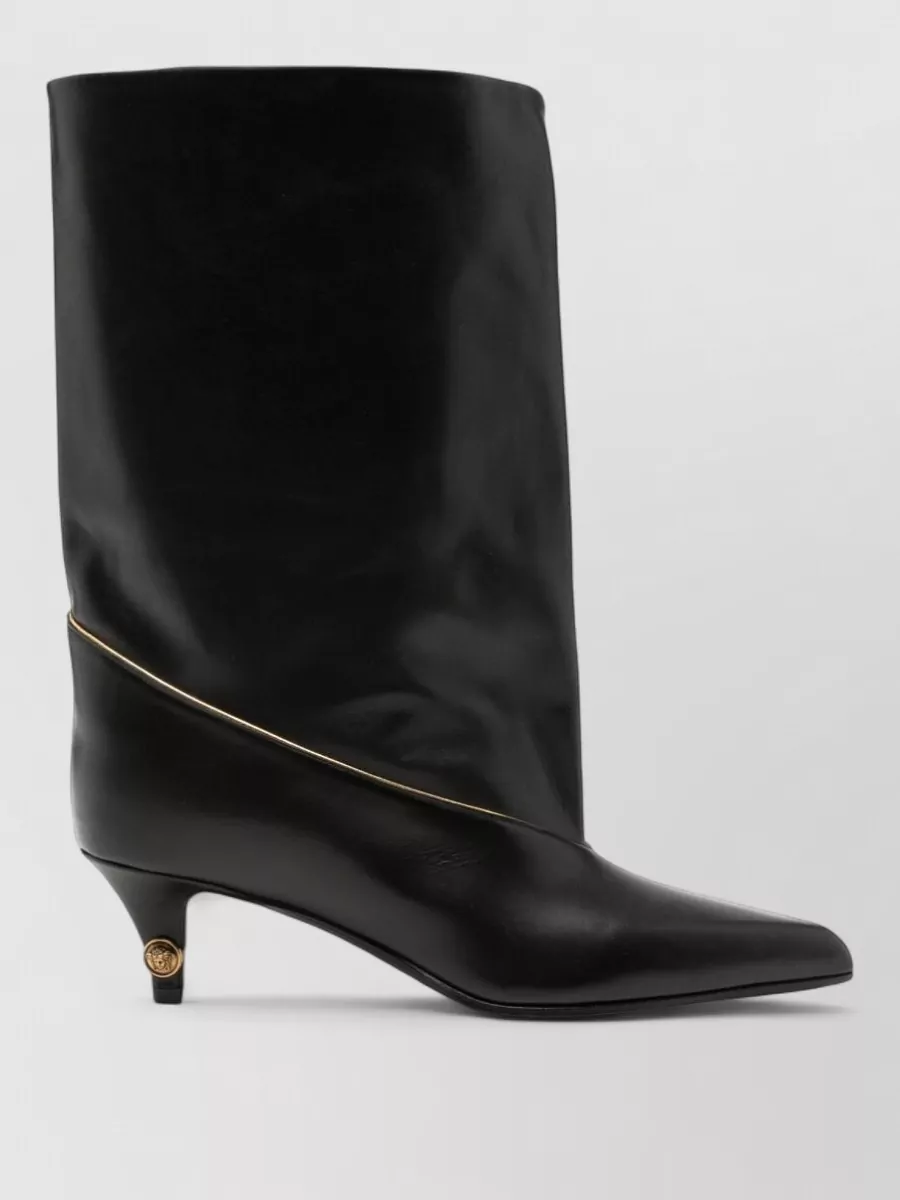 Versace leather ankle boots