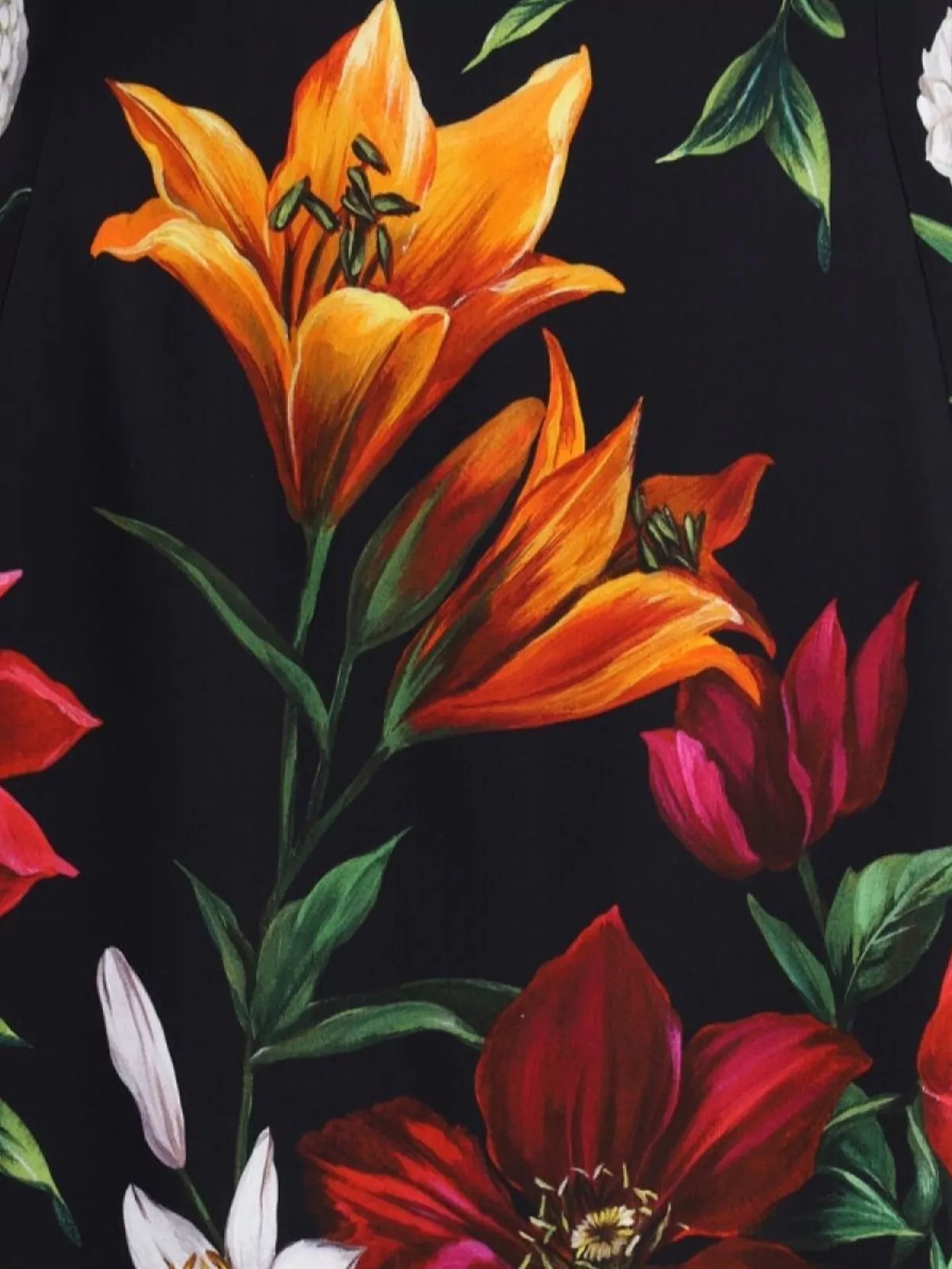 Dolce&Gabbana Long-Sleeved Floral Dress For Special Occasions