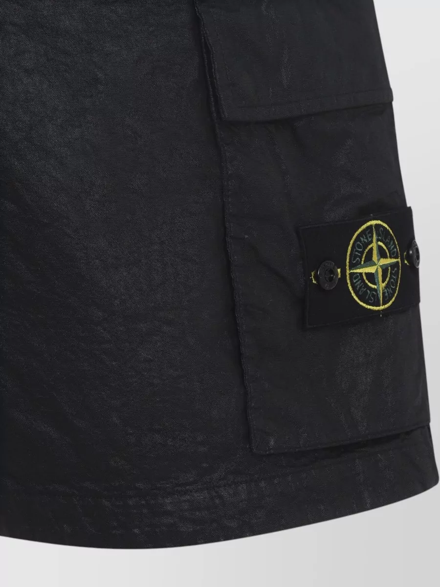 Stone Island Shorts Side Pockets And Cargo Design
