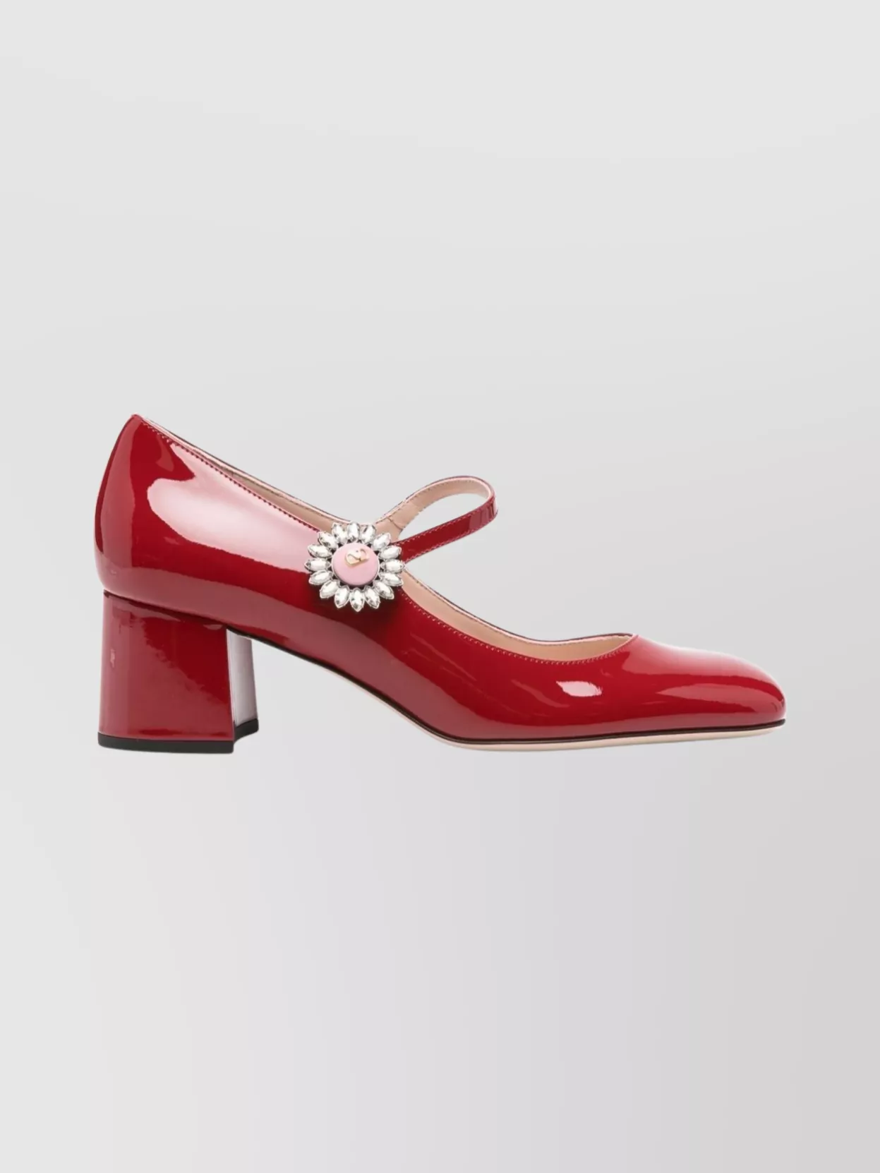 Valentino Garavani Stylish Patent Leather Block Heel Pumps