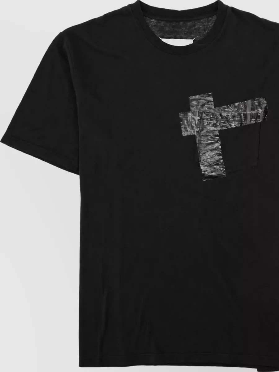 Maison Margiela Cotton Jersey T Shirt Taped Pocket