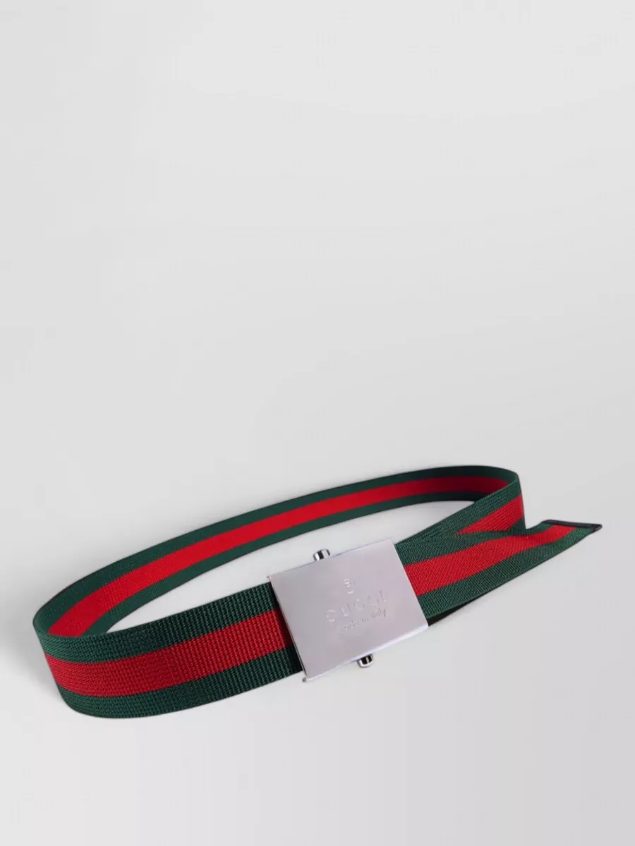 Gucci web fabric belt