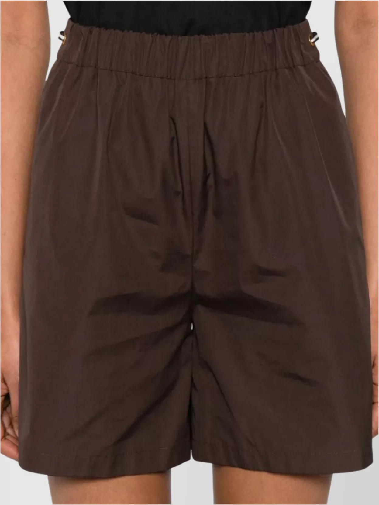 Max Mara Elastic Waistband Shorts Side Detail