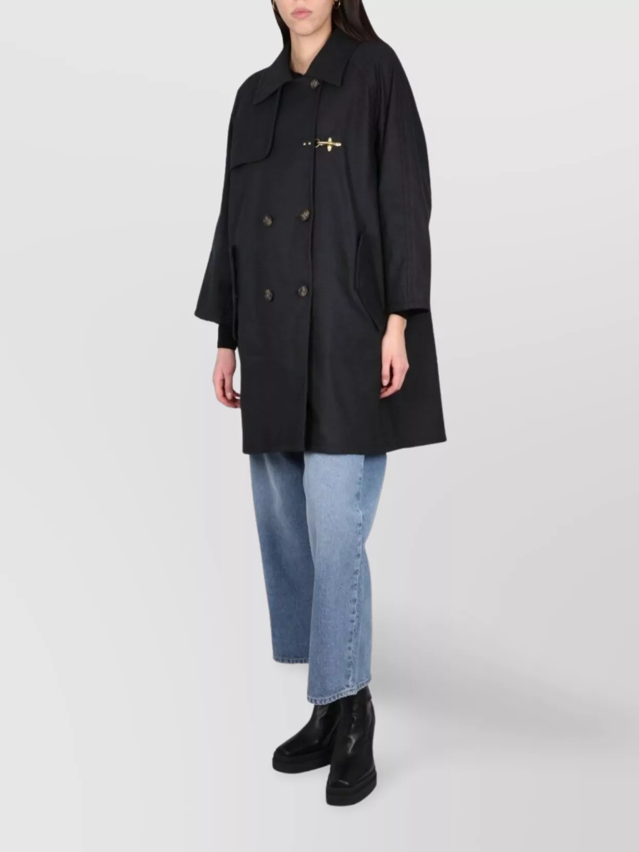 FAY TRENCH COAT WITH DOUBLE-BREASTED BUTTON DETAILING