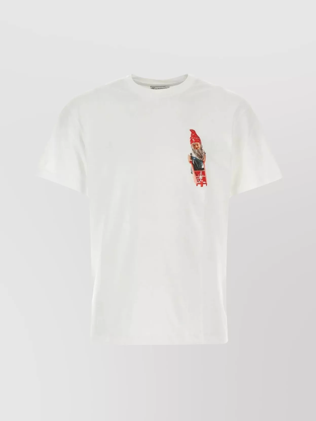 Shop Jw Anderson Gnome Gnomo Print Crew-neck T-shirt In White
