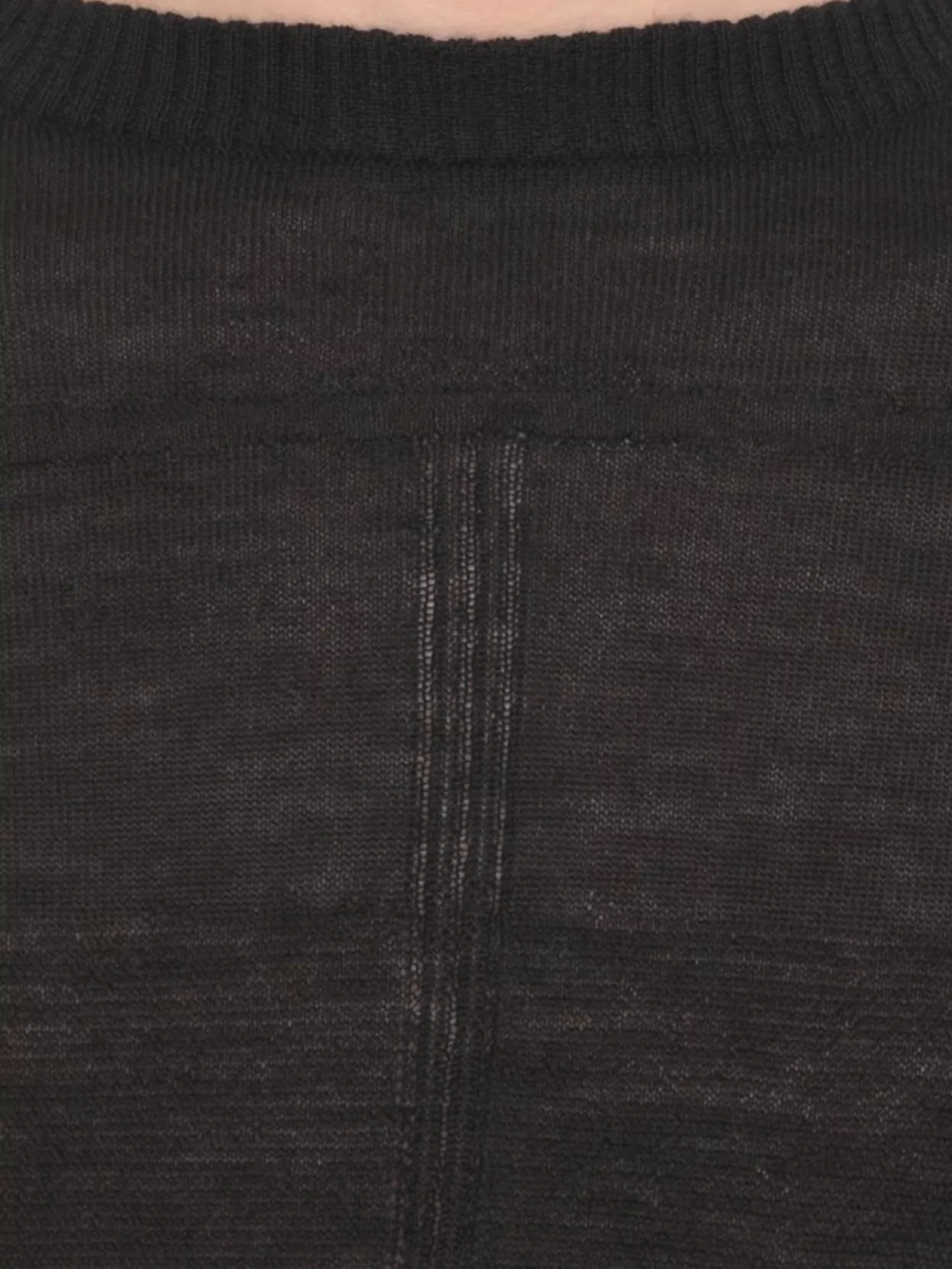 Rick Owens Oversized Lightweight Knit Crewneck Sweater