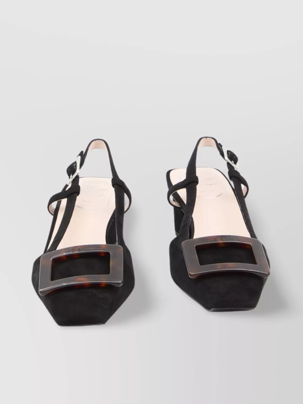 Roger Vivier Vivier Slingback Pumps Turtle Buckle Detail