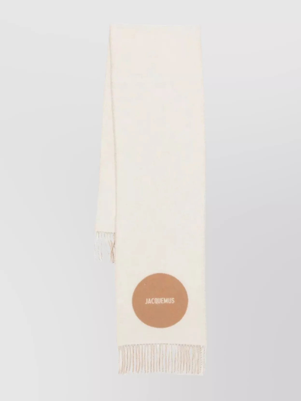 Jacquemus Square Round Scarf Fringe Detail