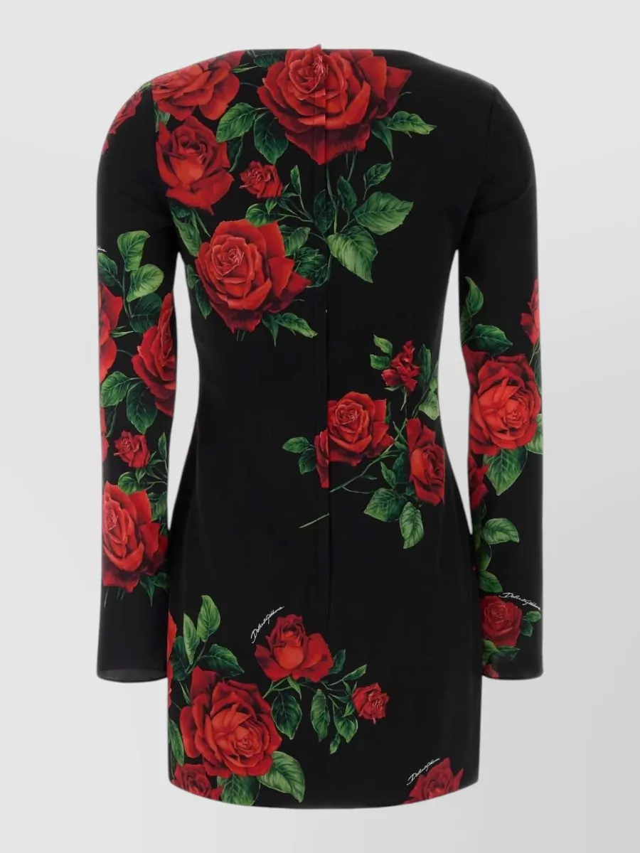Dolce&Gabbana Printed Silk Mini Dress