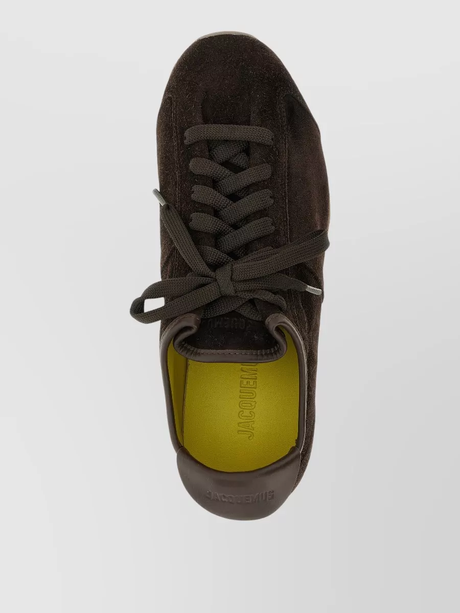 Jacquemus Les Tennis Suede Sneakers Rubber Sole