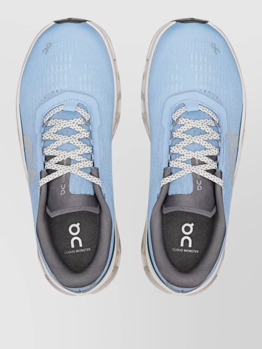 On Cloudmonster Sneakers Mesh Cutout Heel Tab