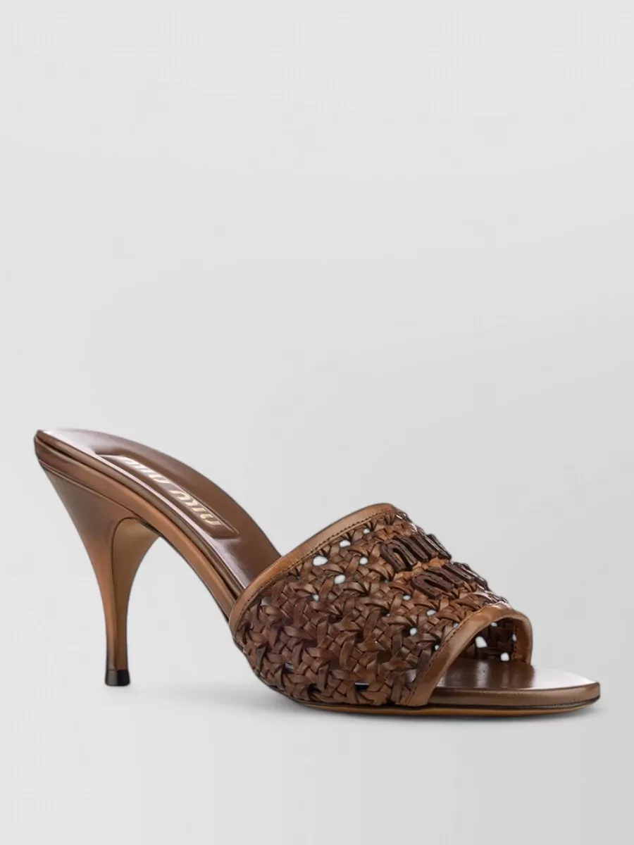 Miu Miu leather mules