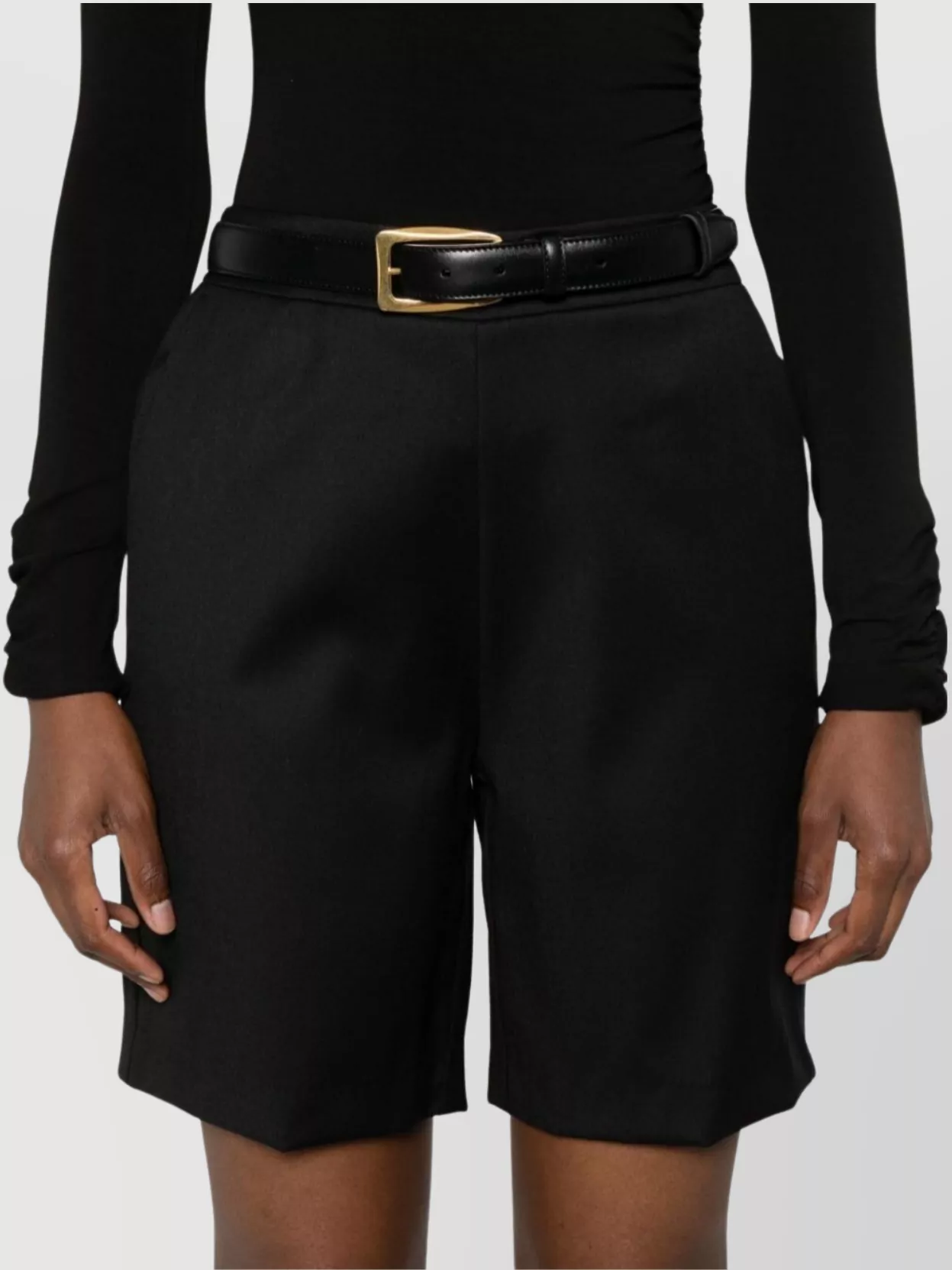 Ermanno Scervino Casual Bermuda Shorts Featuring Belt Loops