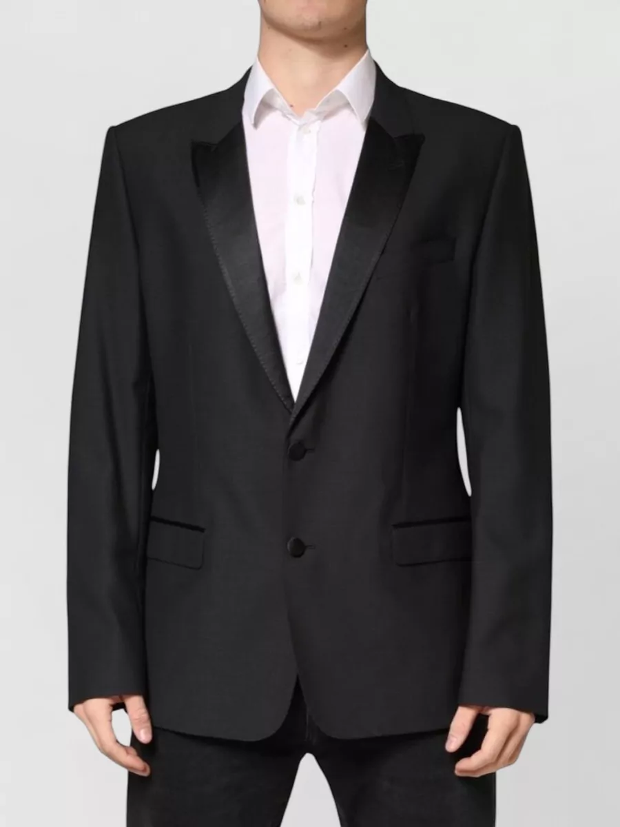 Dolce&Gabbana virgin wool silk single breasted dinner jacket