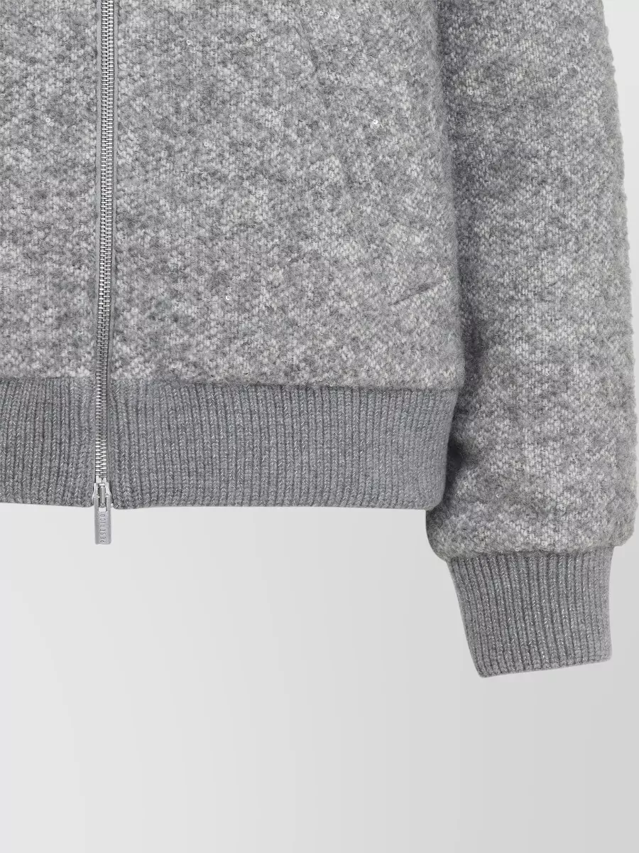 Peserico Bouclé Bomber Jacket