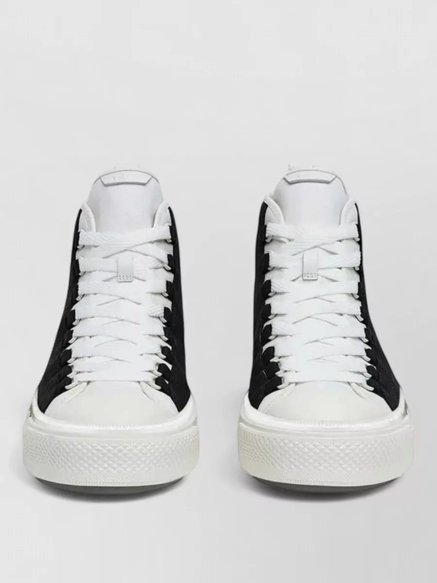 Amiri logo-embroidered high-top sneakers