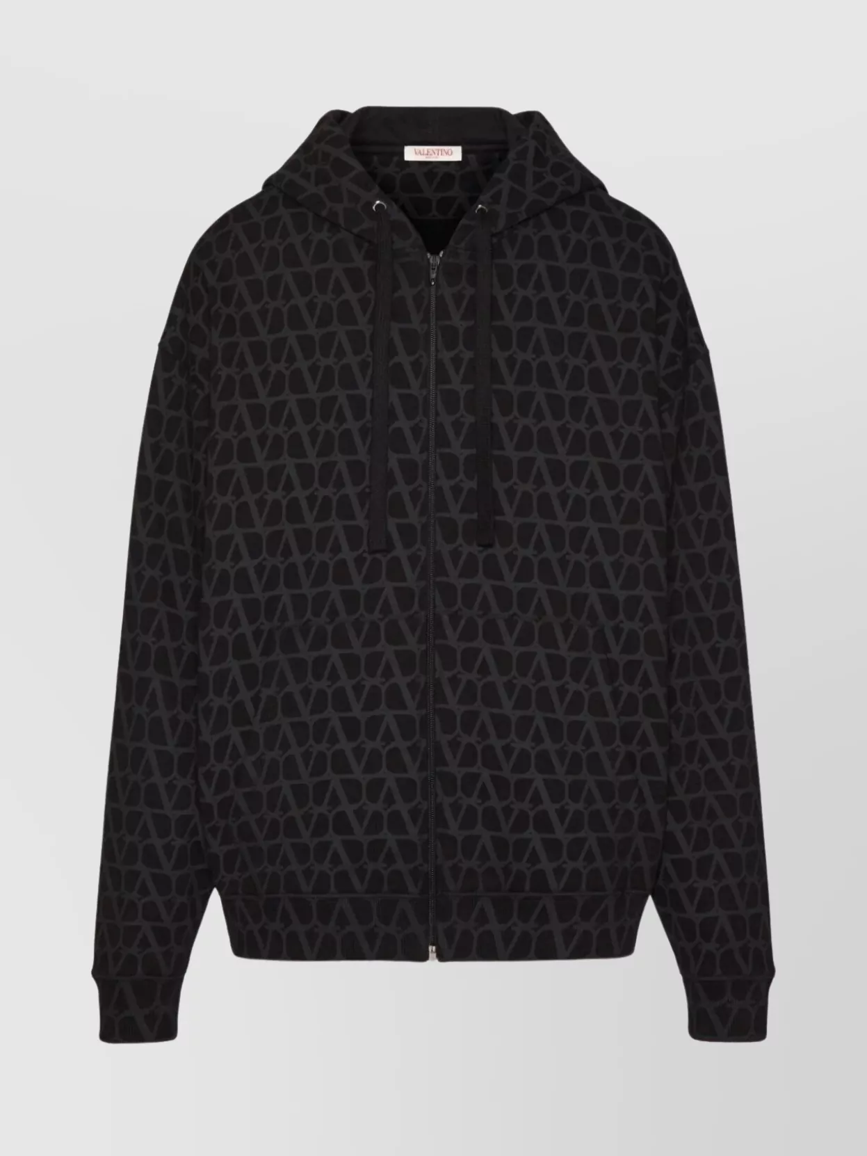 Shop Valentino Cotton Sweatshirt With All-over Toile Iconographe Print And Hood