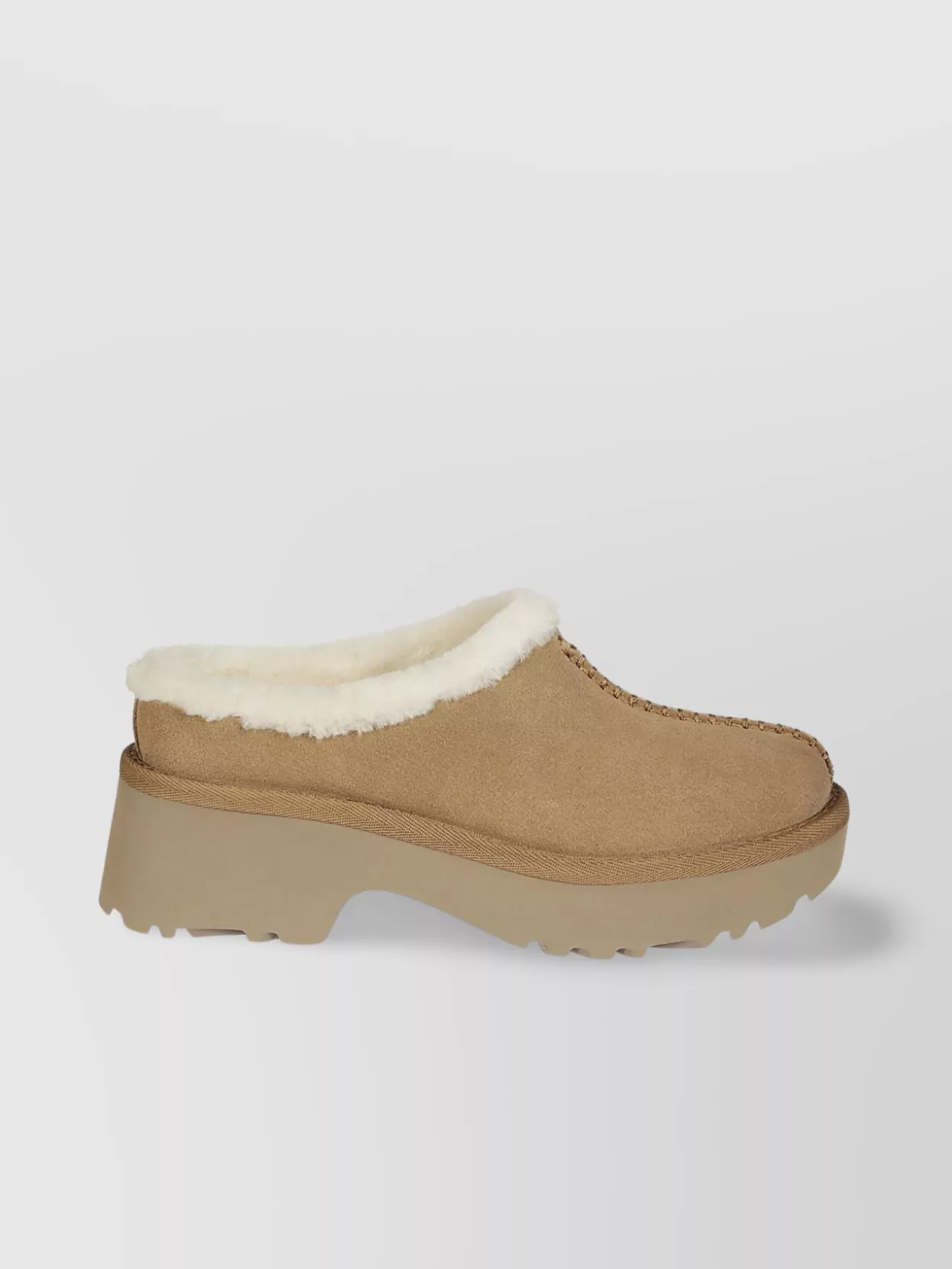Ugg Cozy Clog Platform Sole Stitch Detailing