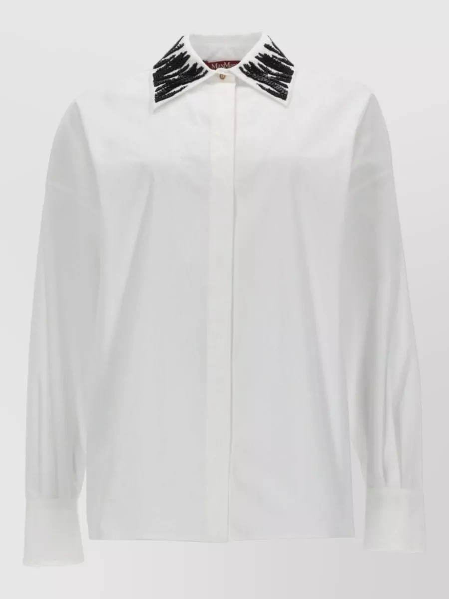 Max Mara crystal-embellished shirt
