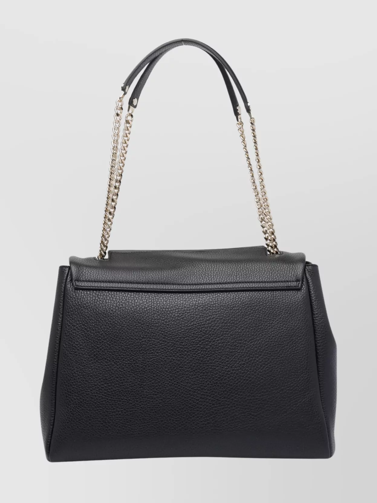 Orciani Medium Sveva Sense Shoulder Bag With Chain In Black
