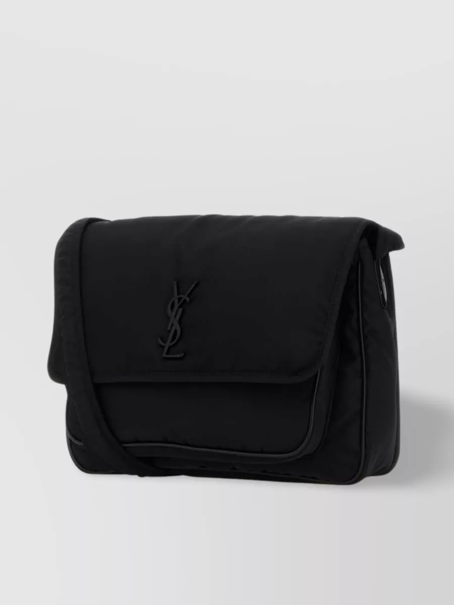Shop Saint Laurent Niki Crossbody Bag In Nylon In Black