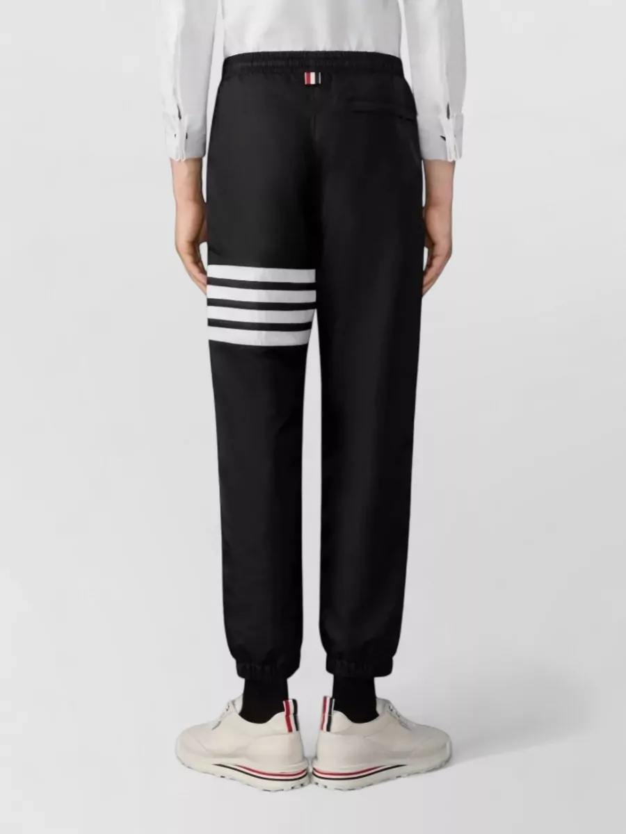Thom Browne Drawcord Waist Track Pants With Four Stripes