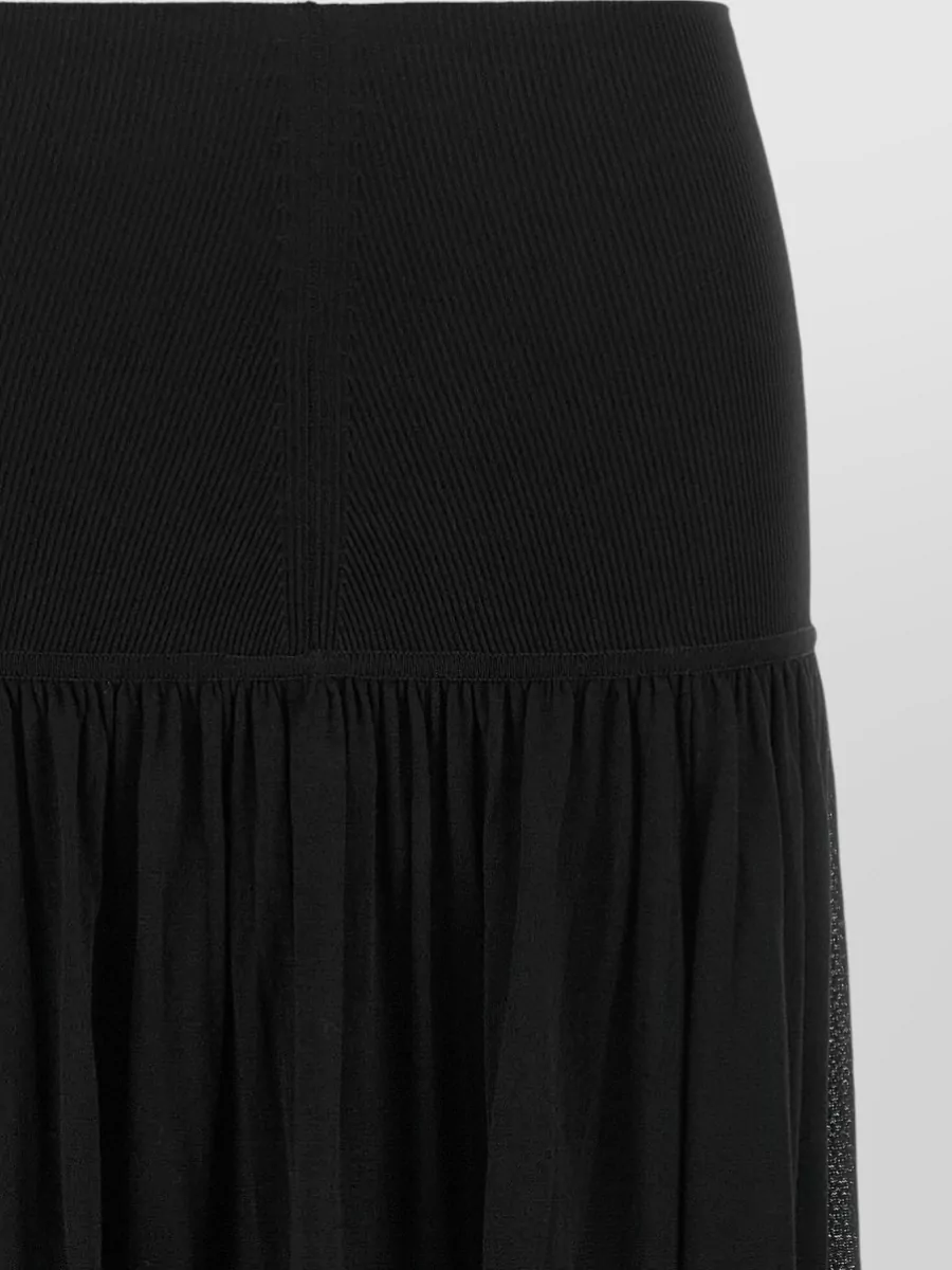 Zimmermann Lace-Trim High-Rise Flared Maxi Skirt