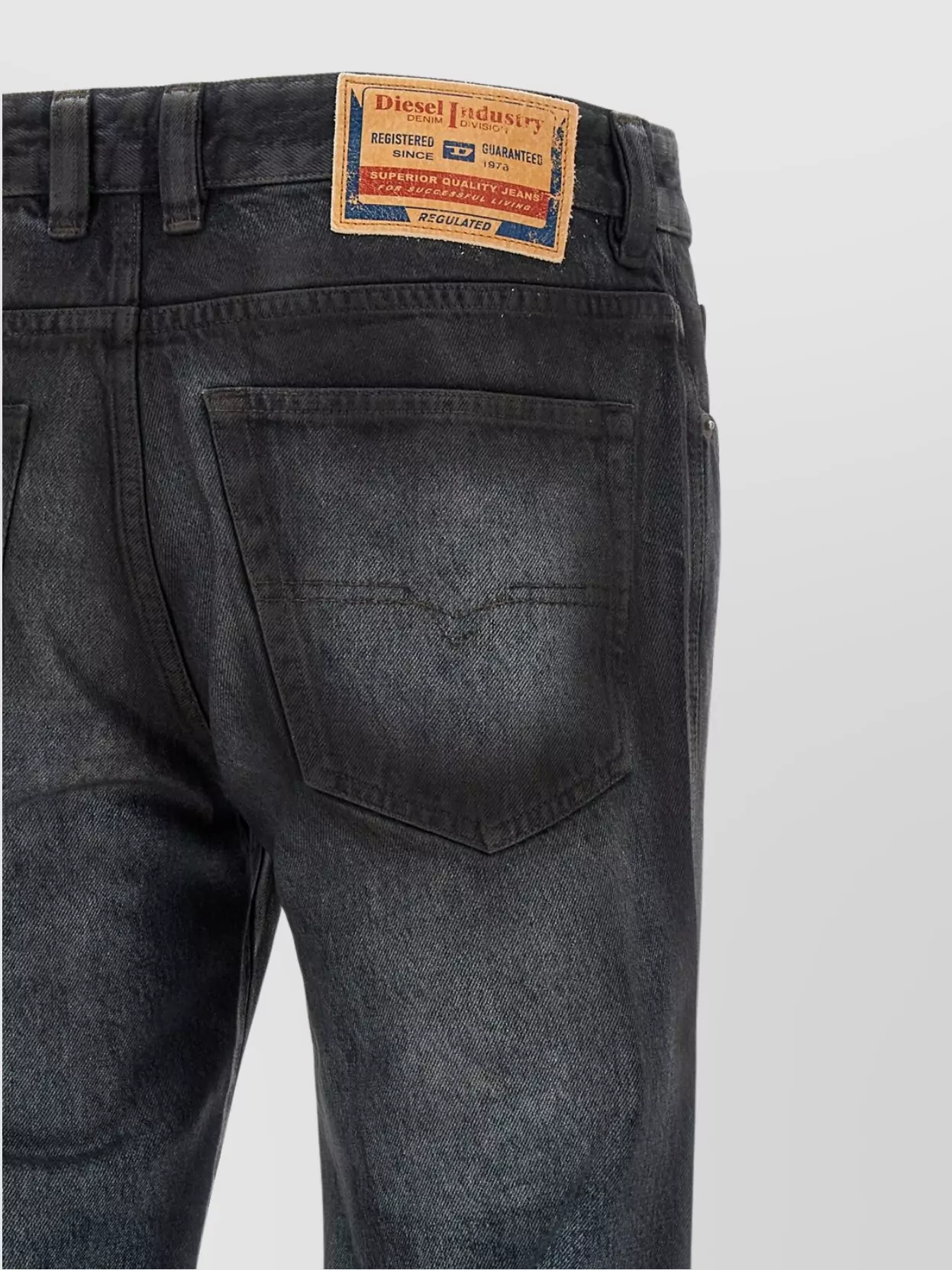 Diesel Faded Effect Five-Pocket Style Jeans With Belt Loops