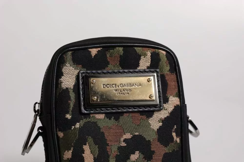 Dolce&Gabbana Calfskin Camouflage Crossbody Bag