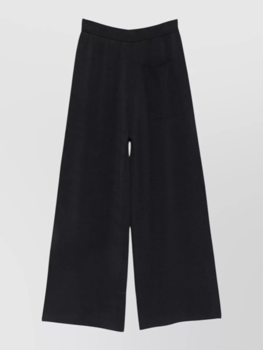 Alysi Knitted wide-leg trousers