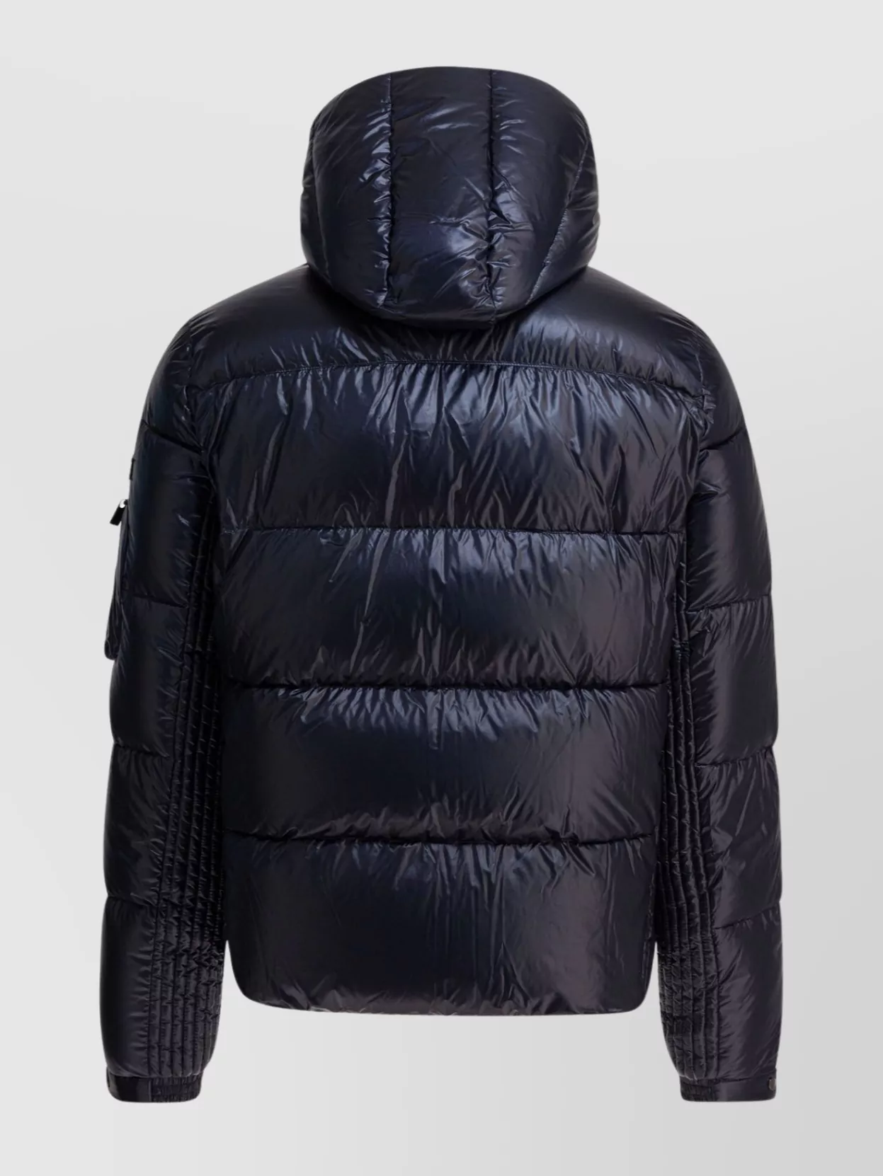Tatras Quilted Hooded Jacket With Side And Arm Pockets In Blue