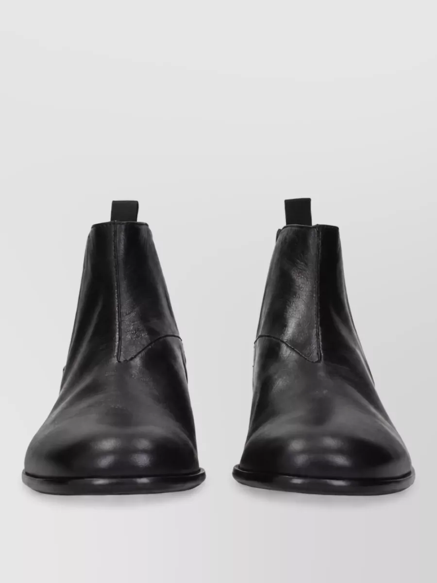 Prada leather lace-up ankle boots