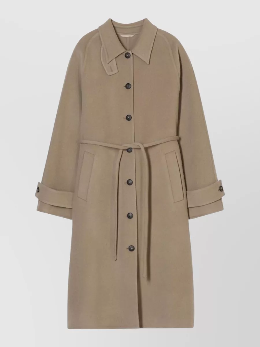 Closed Cashmere Belted Single Breasted Coat