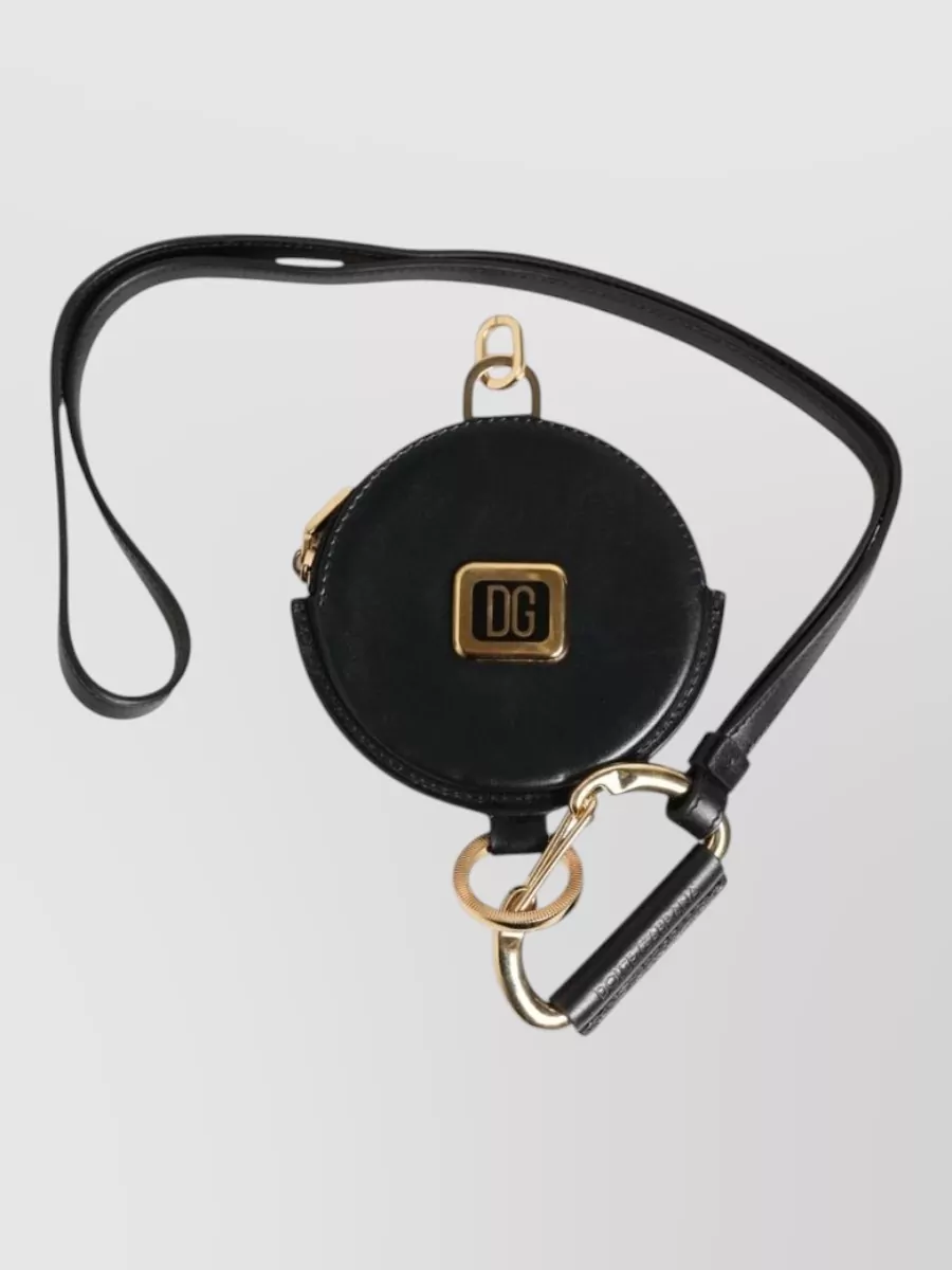 Dolce&Gabbana leather coin purse lanyard