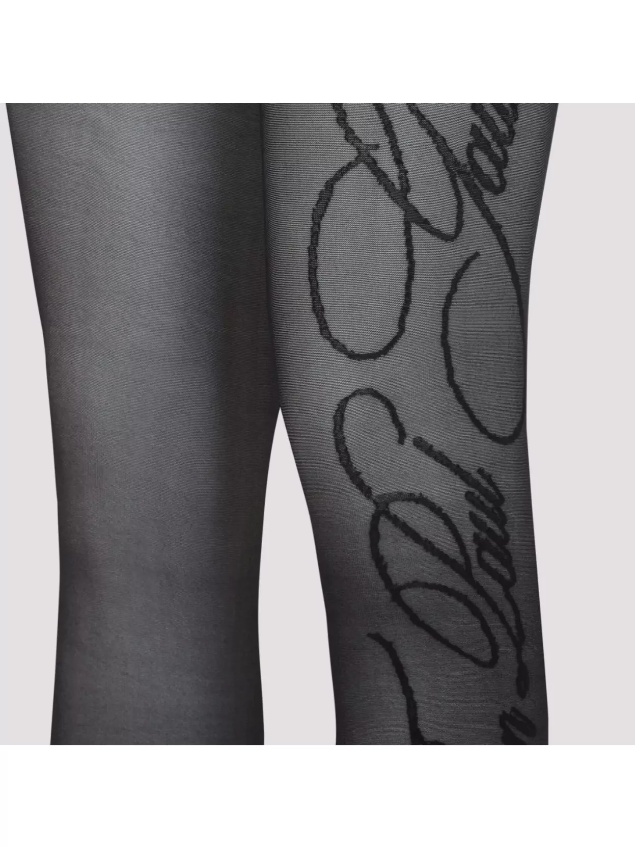Jean Paul Gaultier Signature Script Sheer Tights