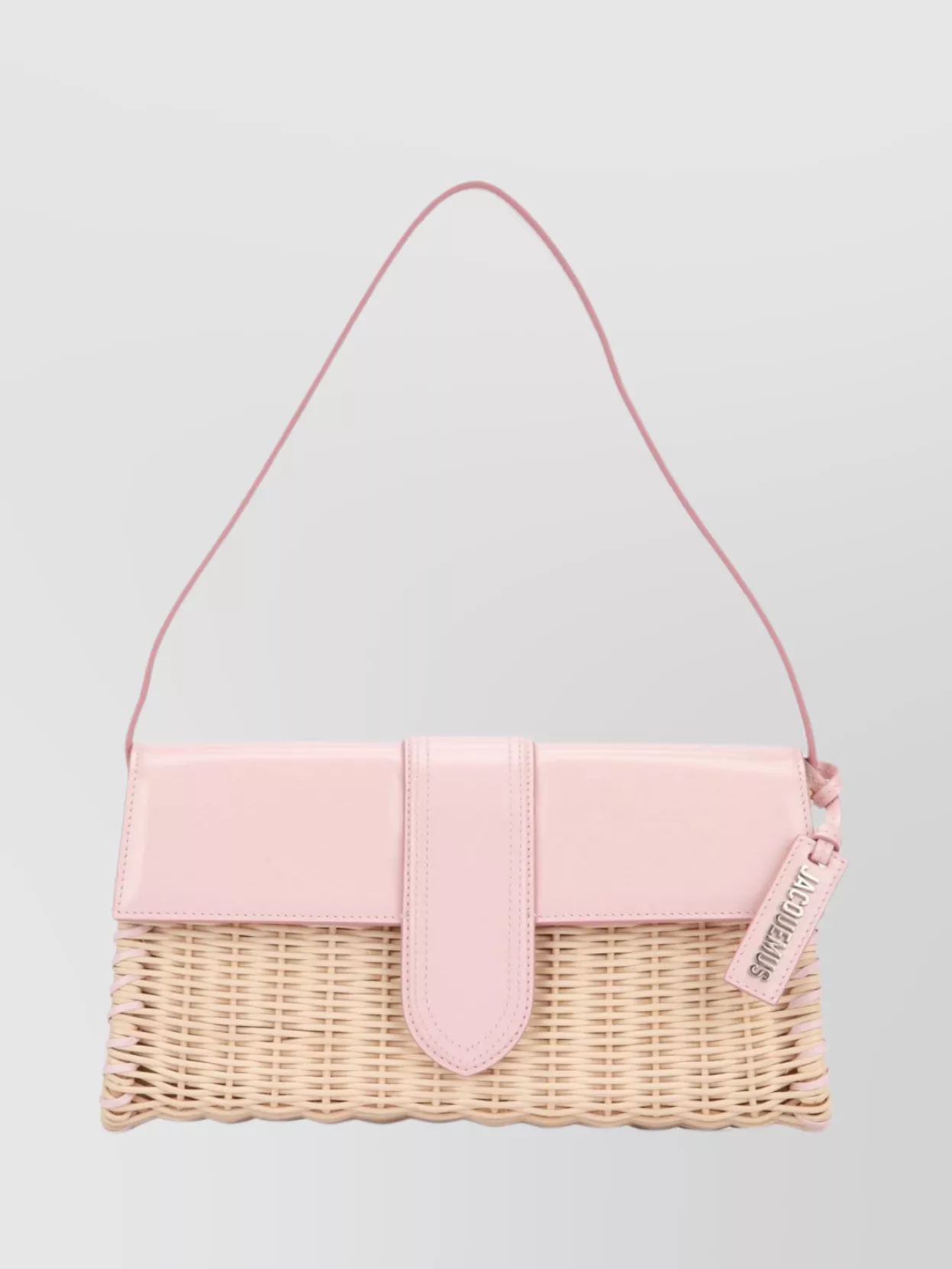 Shop Jacquemus Structured Woven Shoulder Bag In Pastel
