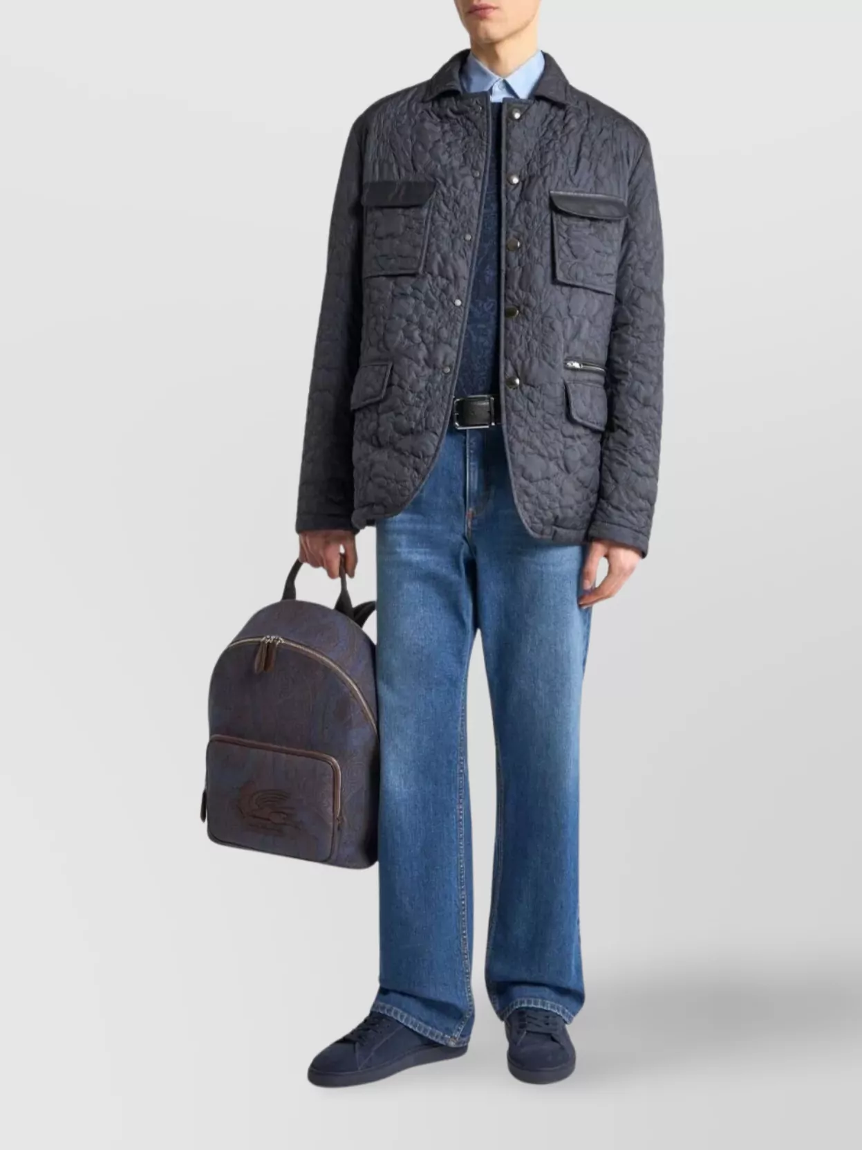 Etro Straight-Leg Denim Trousers With Five Pockets