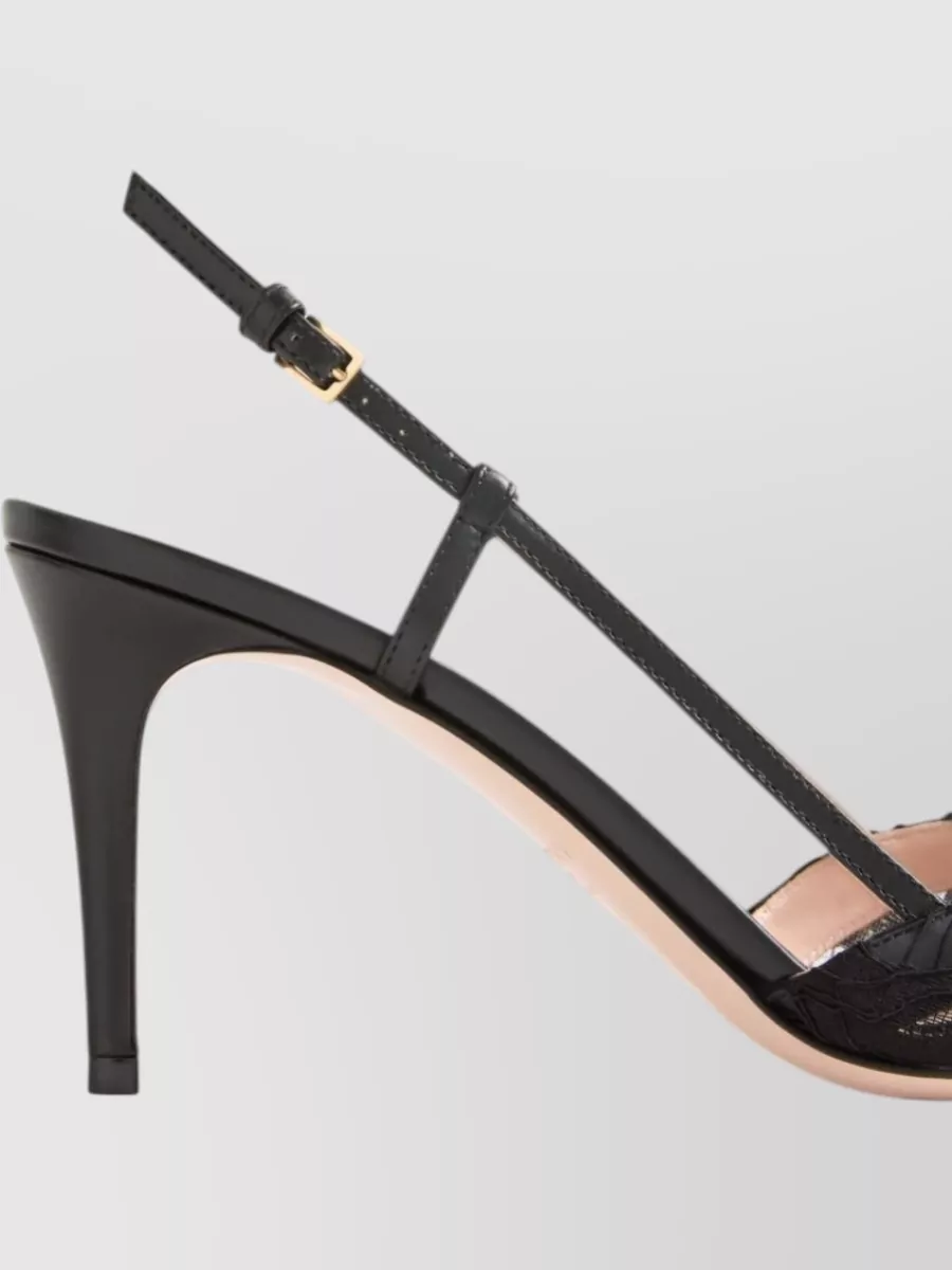 Valentino Garavani Vlogo Signature Lace Pumps