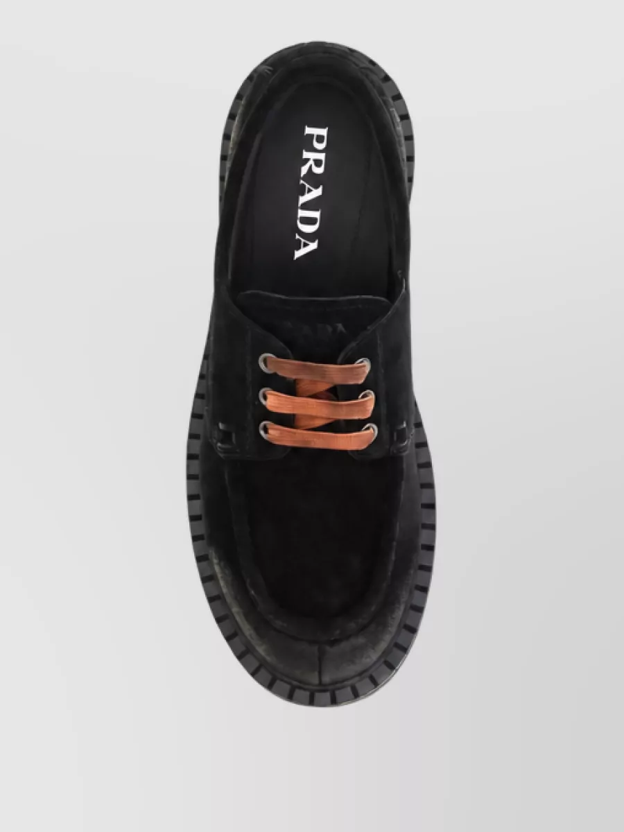 Prada Suede Derby Shoes