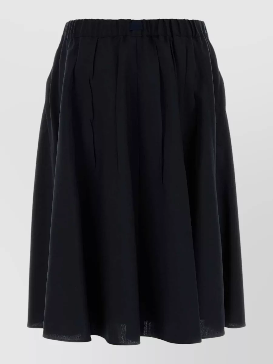 Prada Virgin Wool Mohair Full Skirt