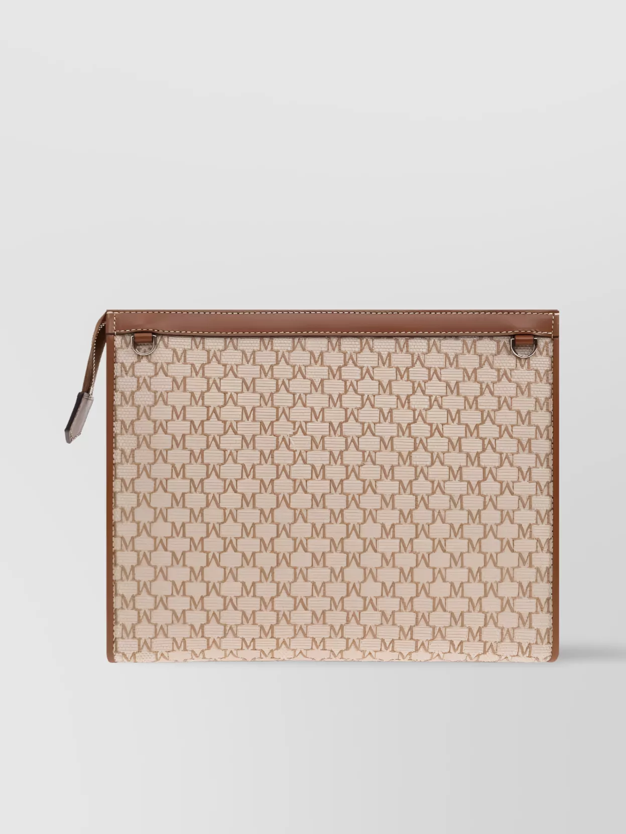 Max Mara Hand Chain Strap Contrast Trim Clutch Bag