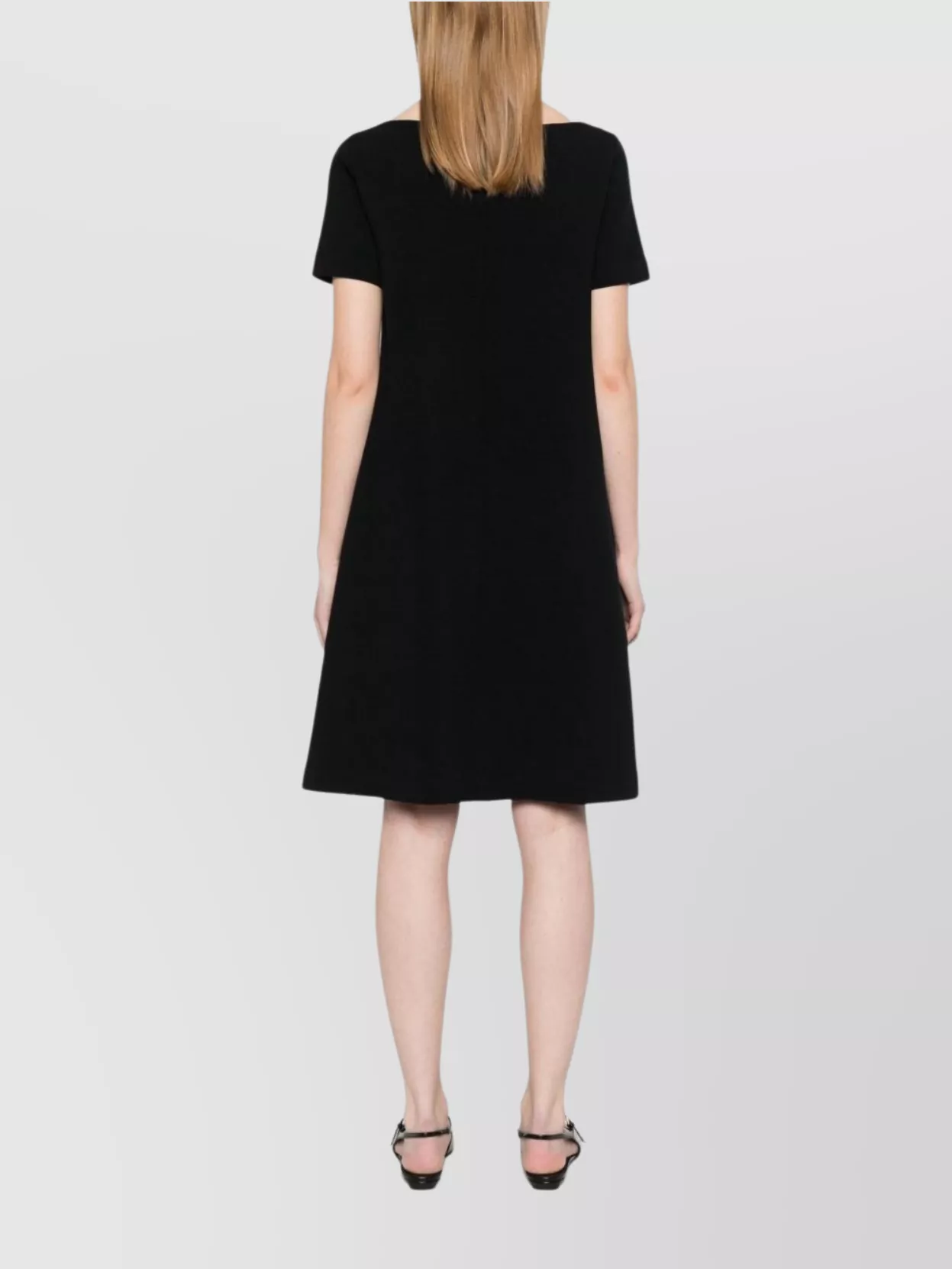 Emporio Armani Cotton Dress Waist Belted