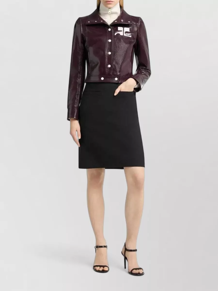 Courrèges Vinyl Cropped Jacket