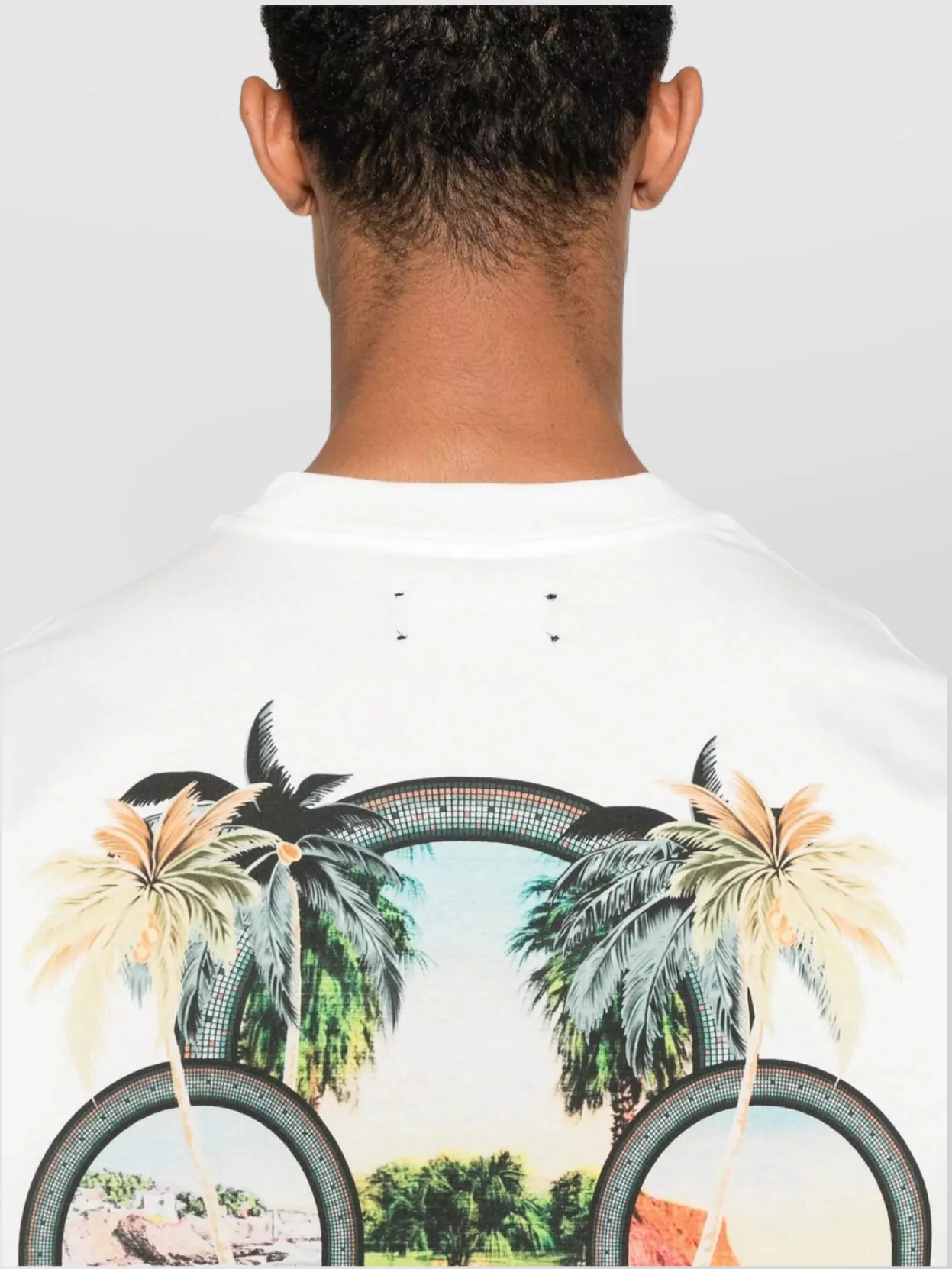 Amiri White Crewneck Printed T-shirt In White