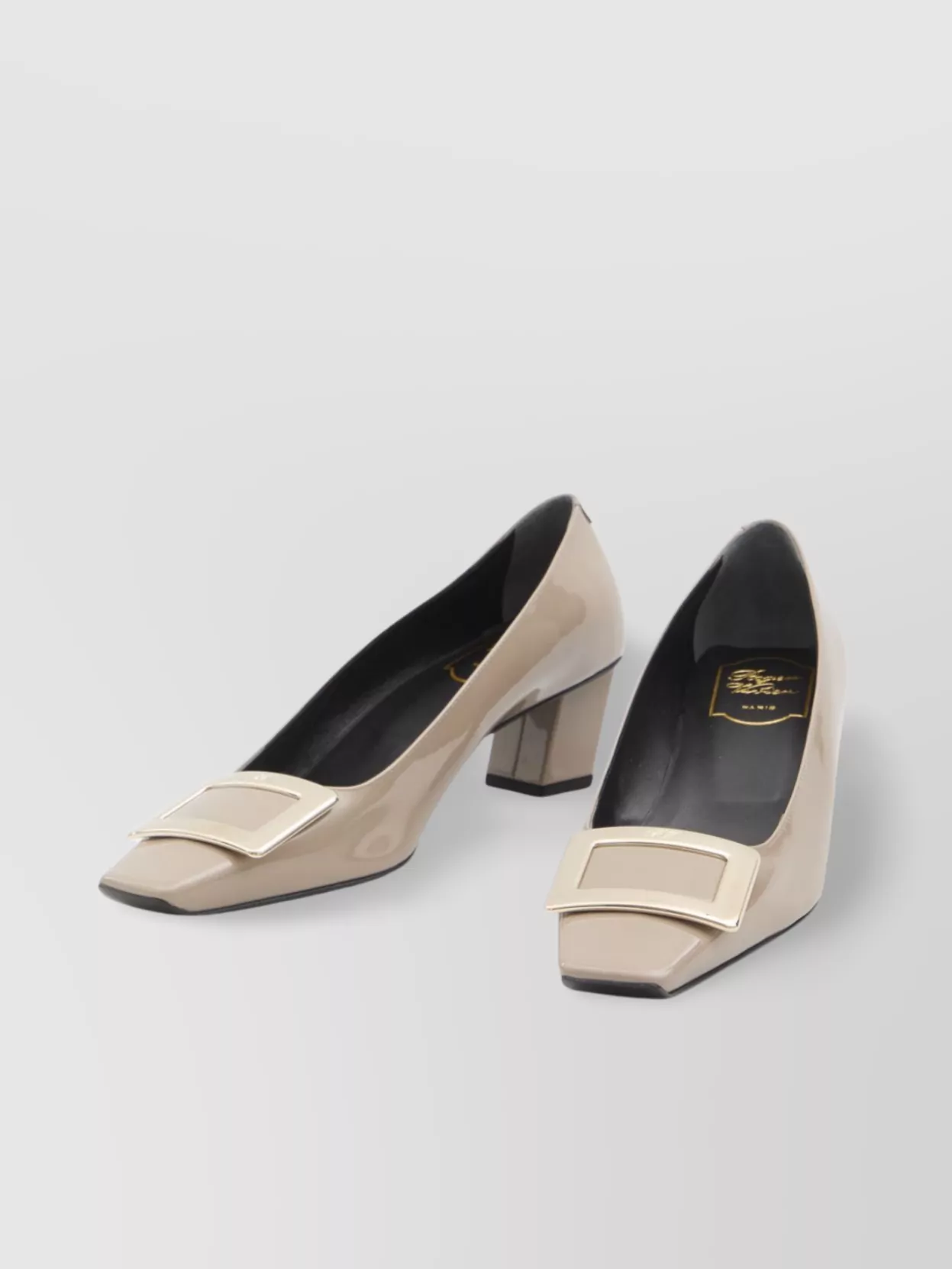 Roger Vivier Square Toe Skyscraper Heel Pumps
