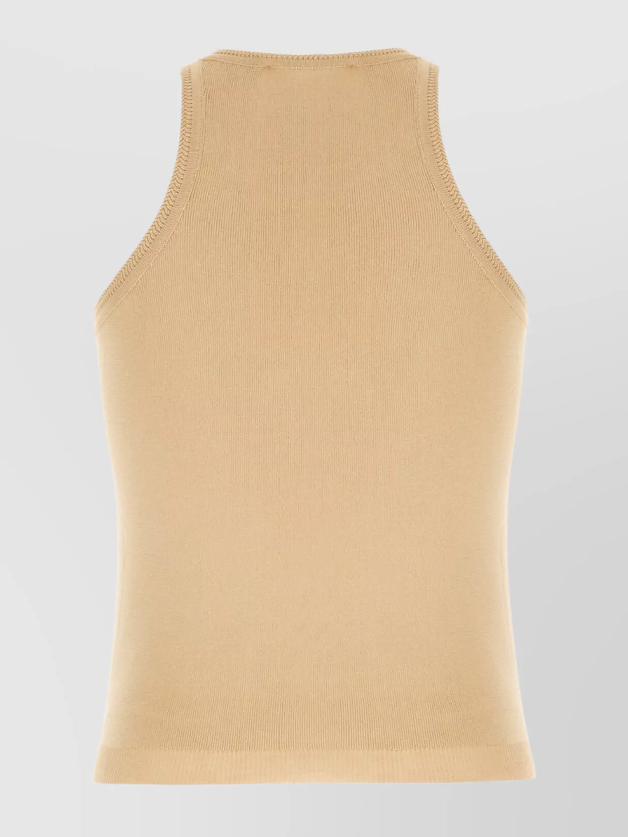 Max Mara Womens Sand Arnes Knitted Cotton Tank Top In Pink