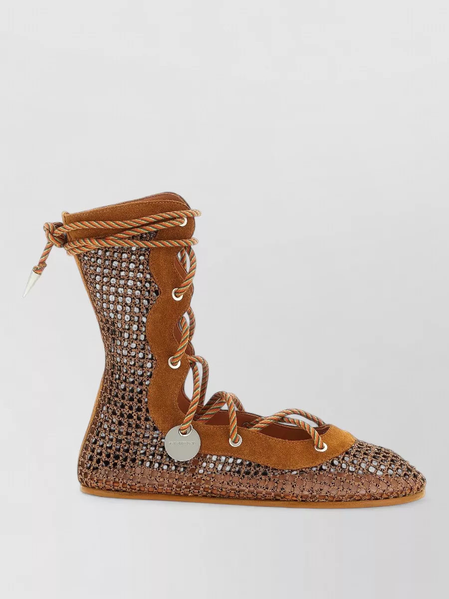 Kiko Kostadinov reticella ankle boots