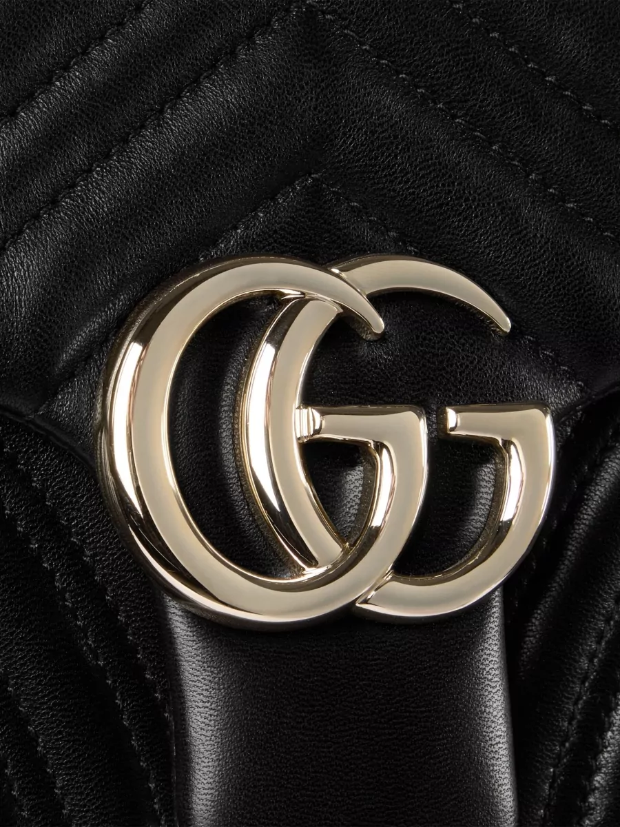 Gucci Gg Marmont Medium Leather Clutch Bag