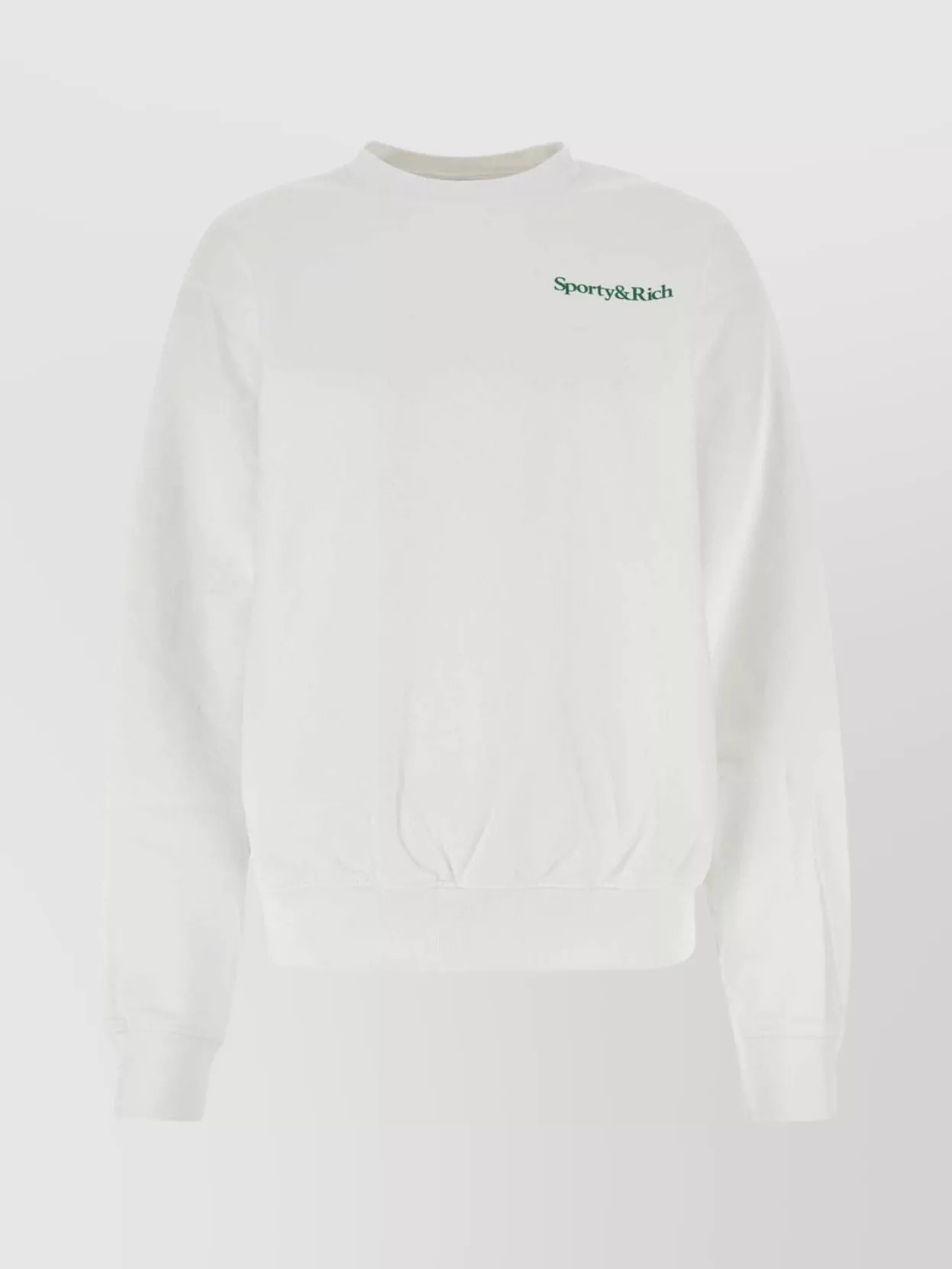 Shop Sporty And Rich White Cotton Sweatshirt