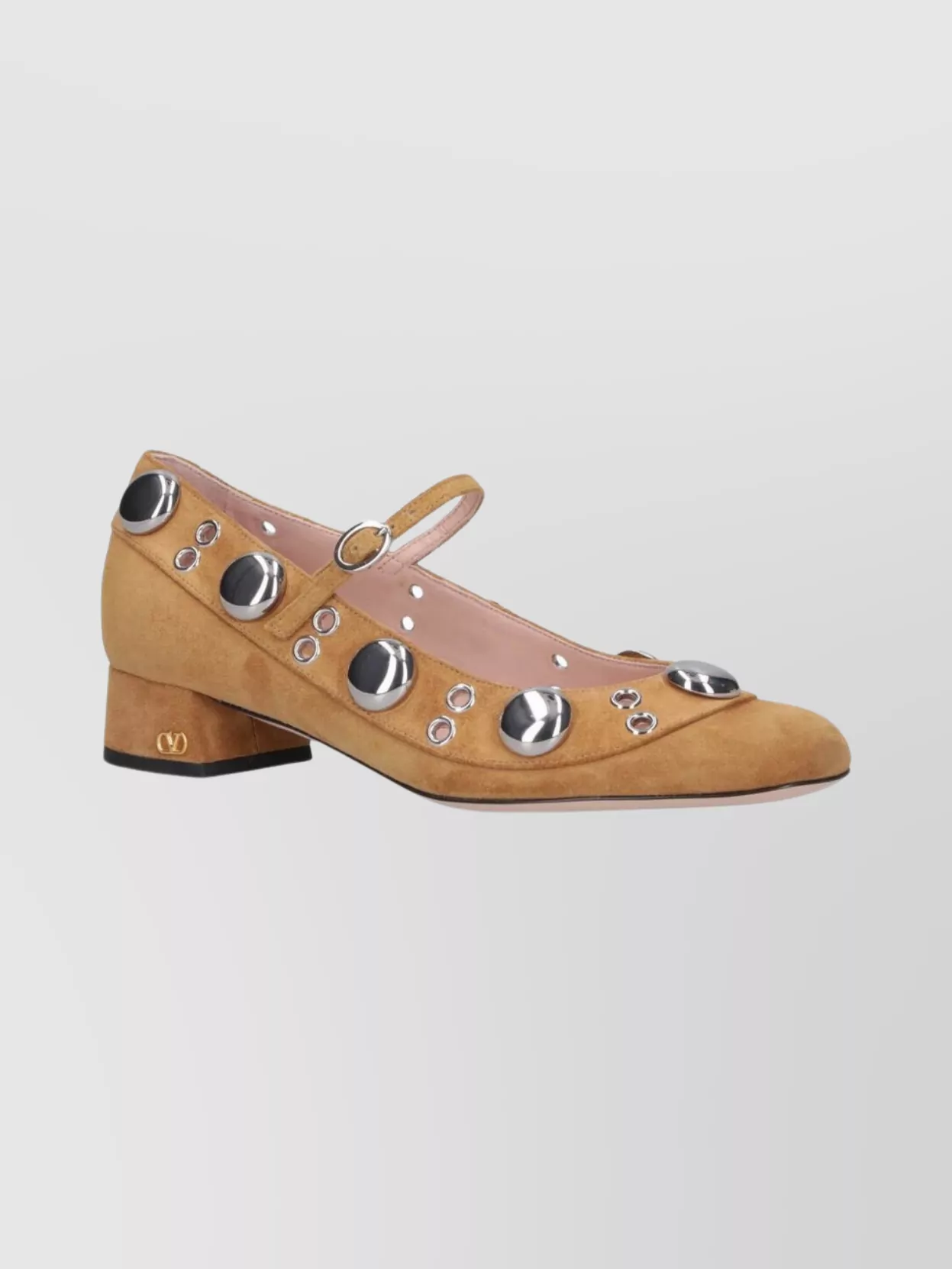 Valentino Garavani Stylish Block Heel Suede Pumps